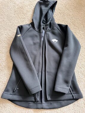 Minnesota Wild Black Hooded Utility Jacket with Subtle Logo